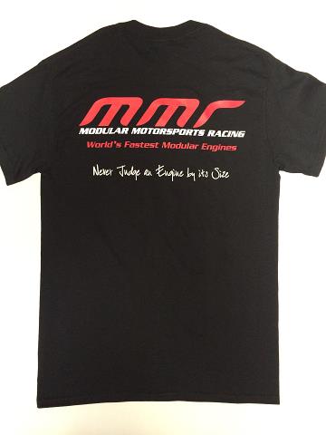 MMR T-shirt "NEVER JUDGE A ENGINE BY ITS SIZE"
