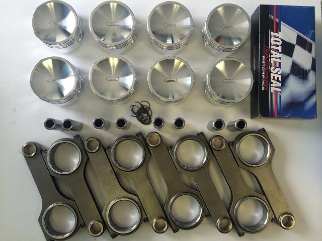 4.6 FORGED Pistons, Rings & Rod Kit Combo -18cc ECONO
